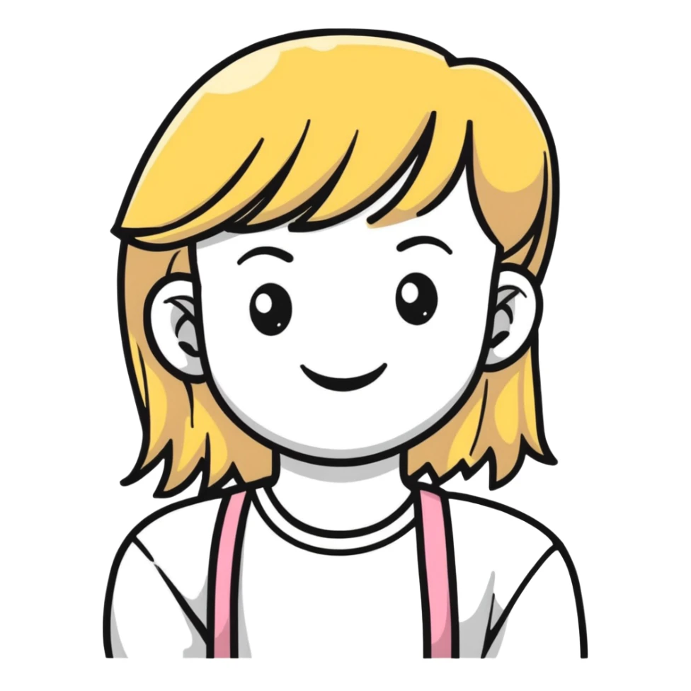 Beautiful smiling girl jinx sticker