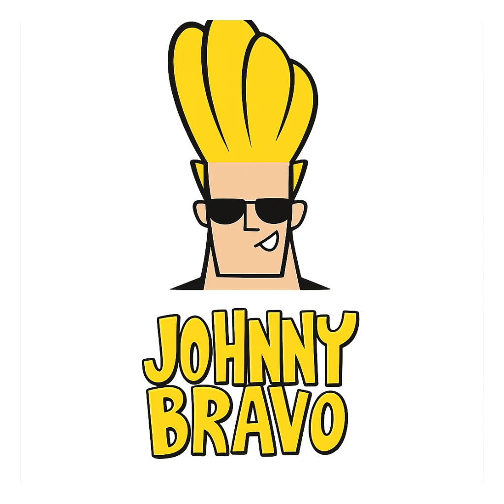 Remove the background and make the image a transparent PNG, keep the character and text intact. sticker