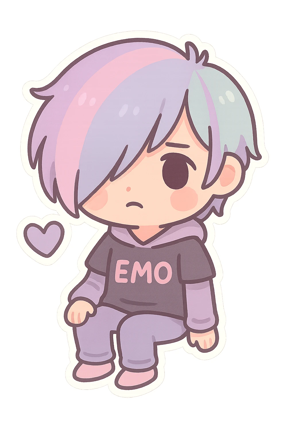 pastel emo object sticker