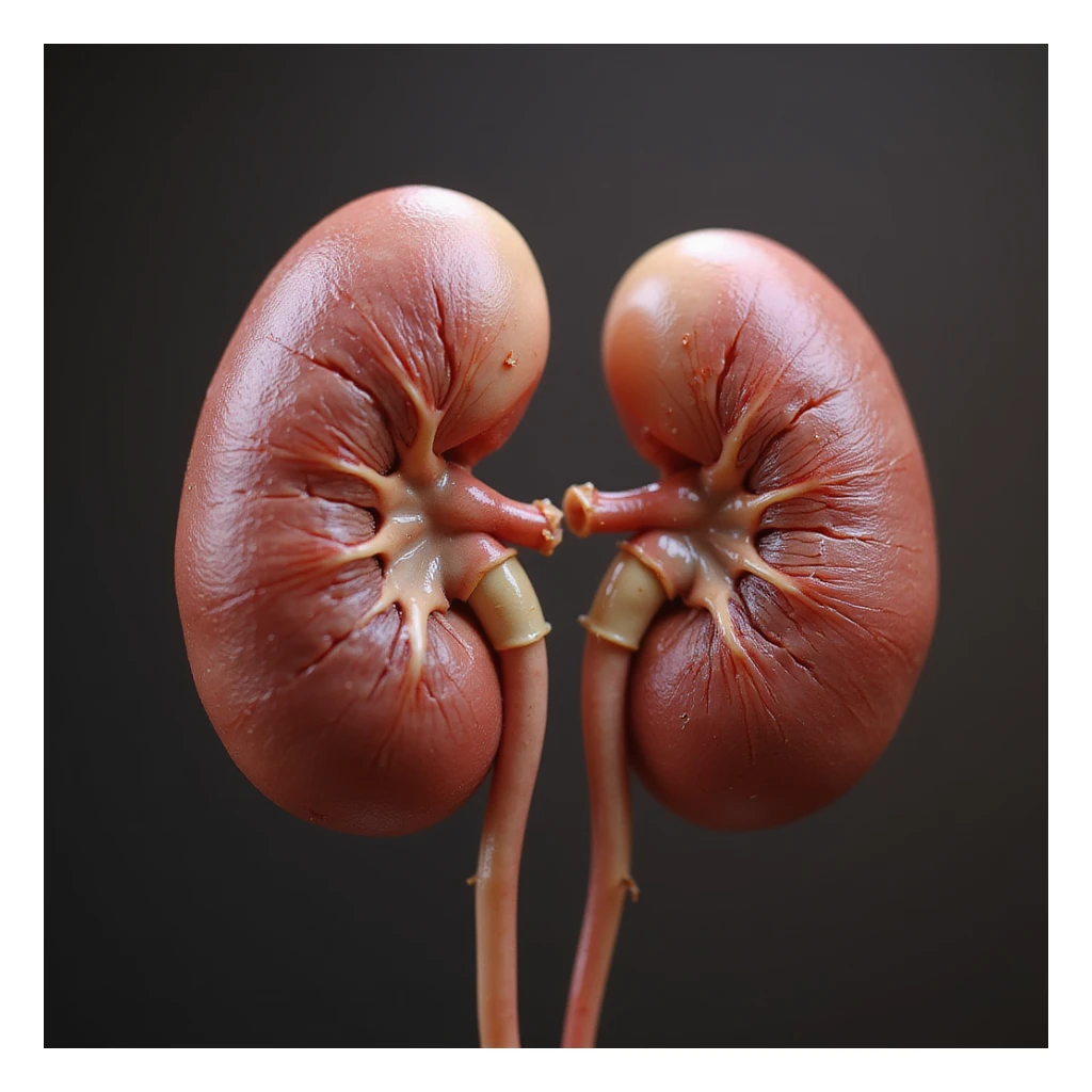 realistic kidneys, photorealistic style sticker