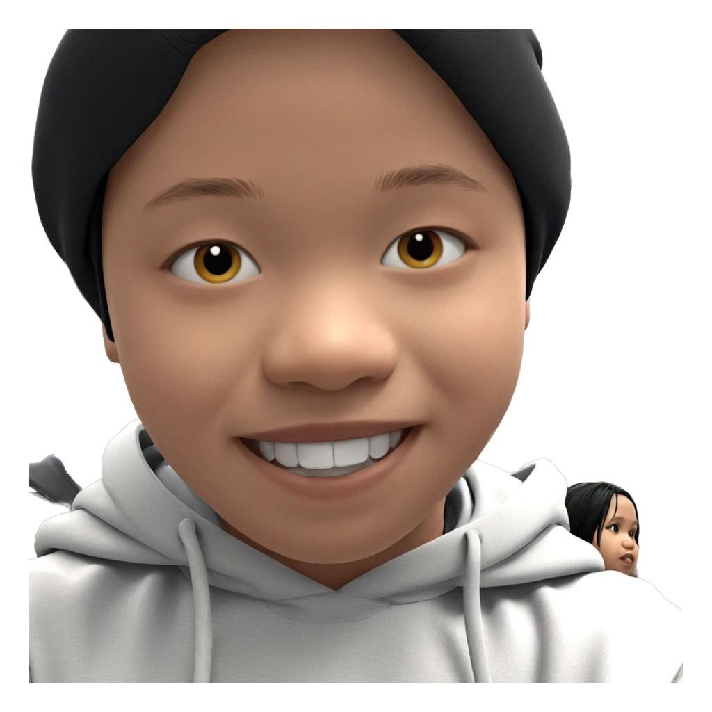 smiling boys in hoodies sticker