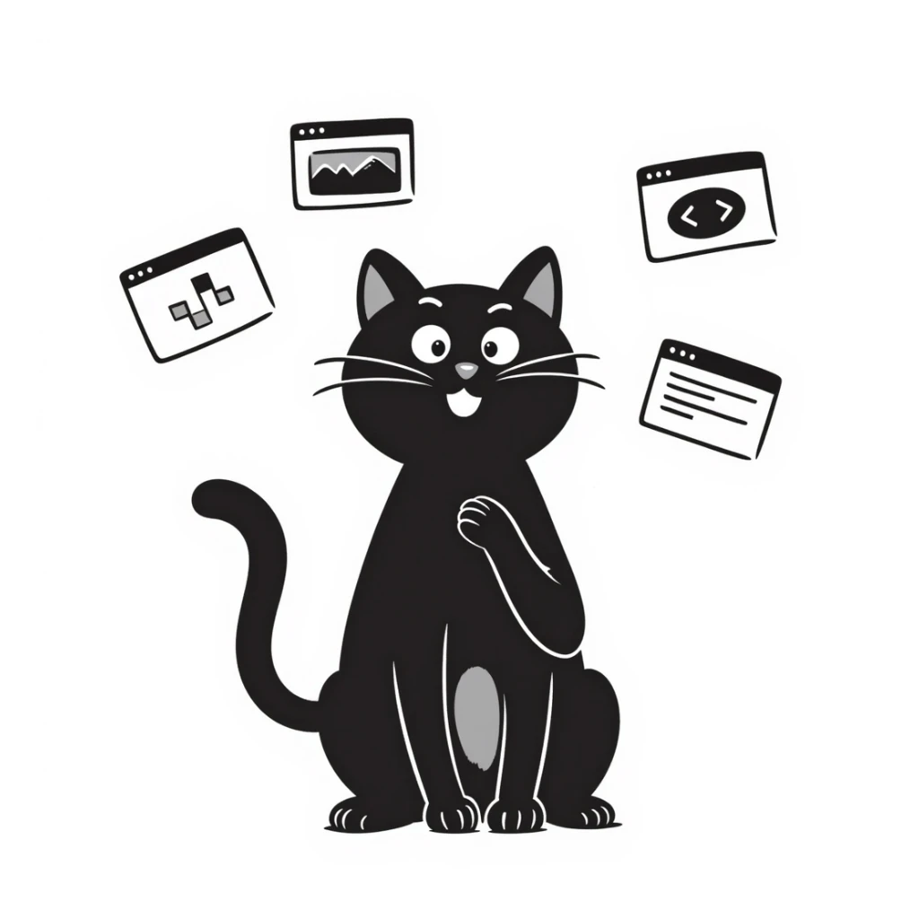 a cheerful cat with paws together in gratitude, screenshots floating around, and the text 'these screenshots are worth more than gold these days' included, white background sticker