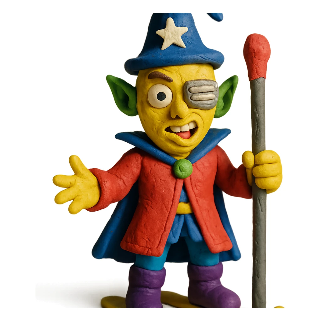 yellow guy showing off his fabulous outfit combining prince, alien, terminator, skater, skiier, and wizard elements, making a weird face, stylish and fabulous sticker