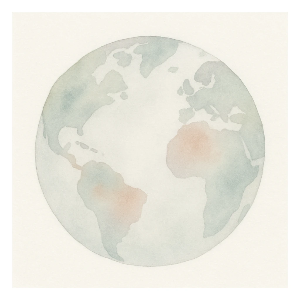 earth globe sticker
