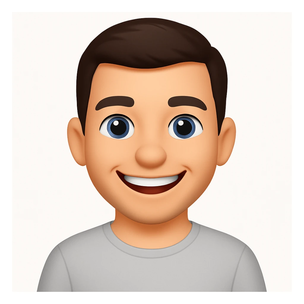 in this ios emojis style make emoji of this person sticker