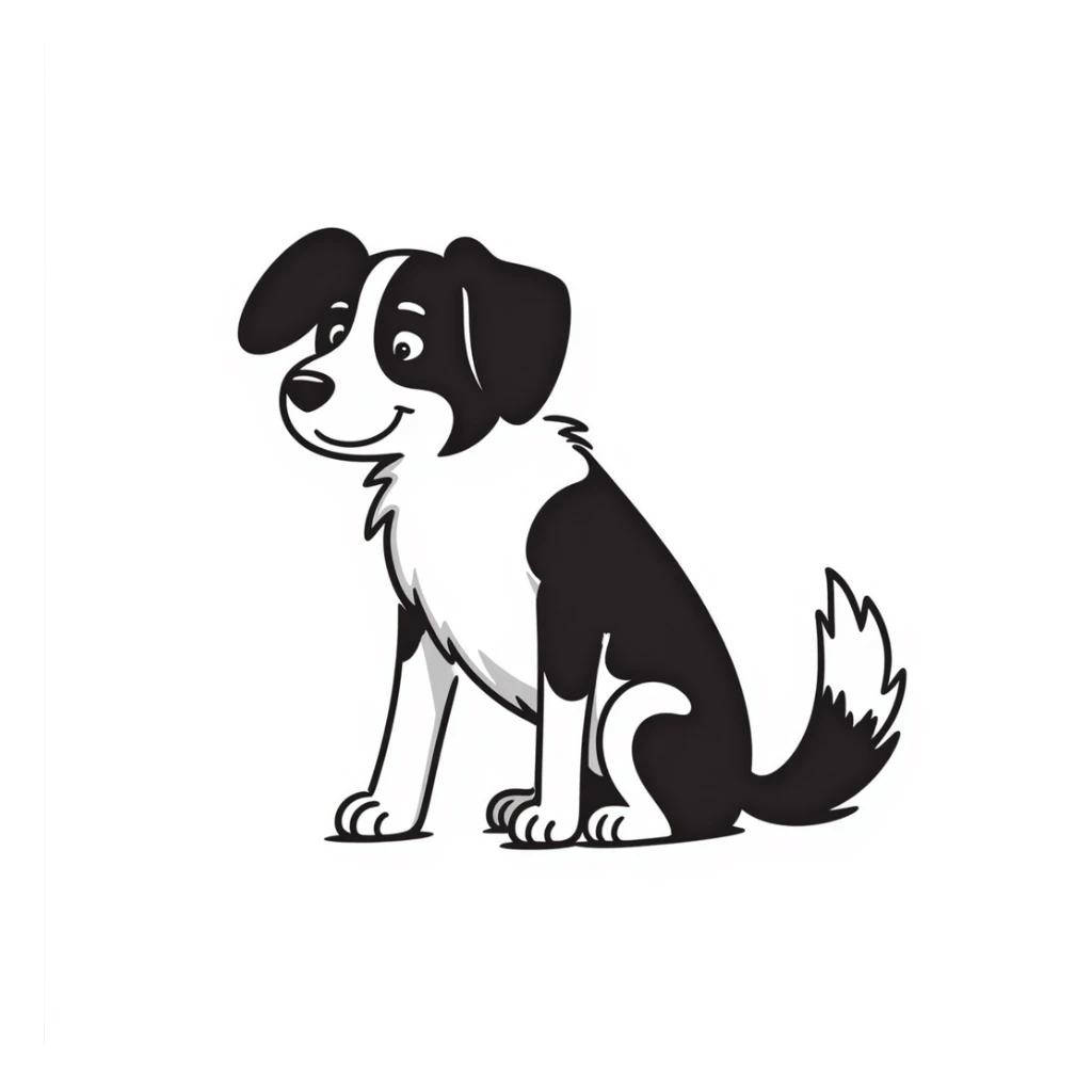 Merle Australian Shepherd dog laying down, relaxed pose, blue merle coat pattern with black and white spots sticker