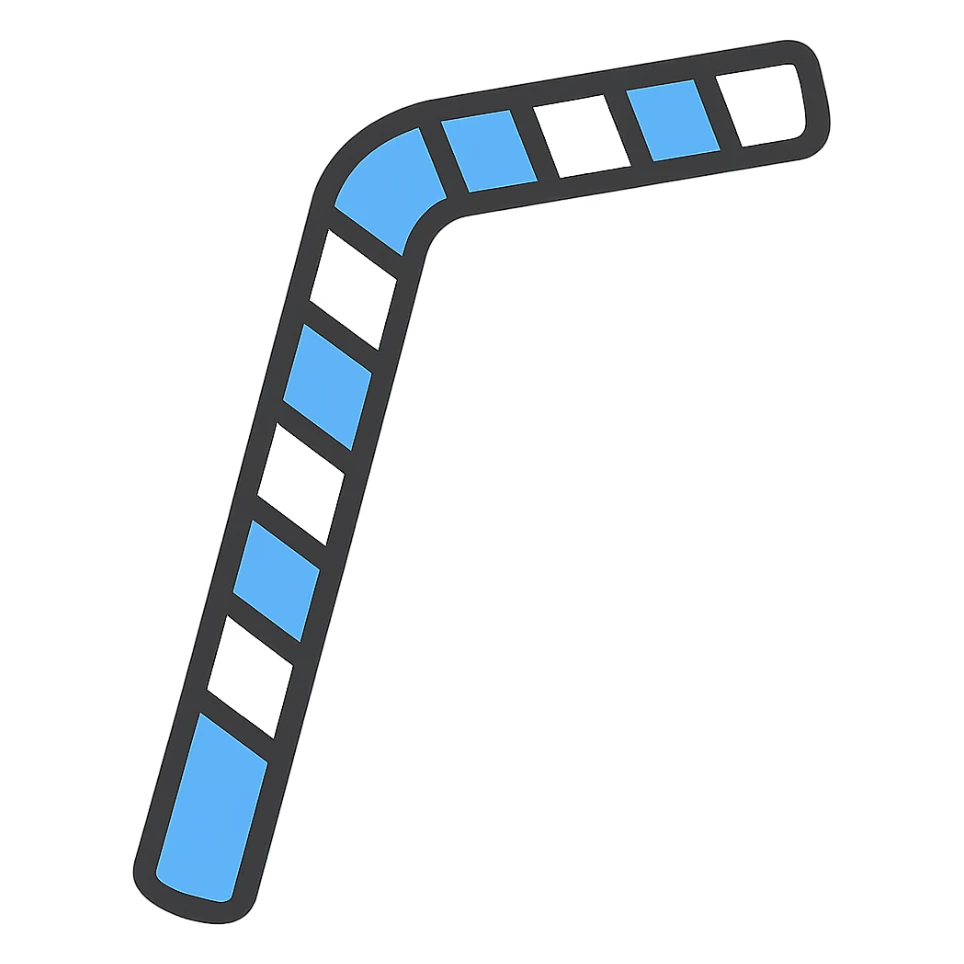 Change the straw to blue and white stripes, keep minimal icon style, keep background transparent. sticker