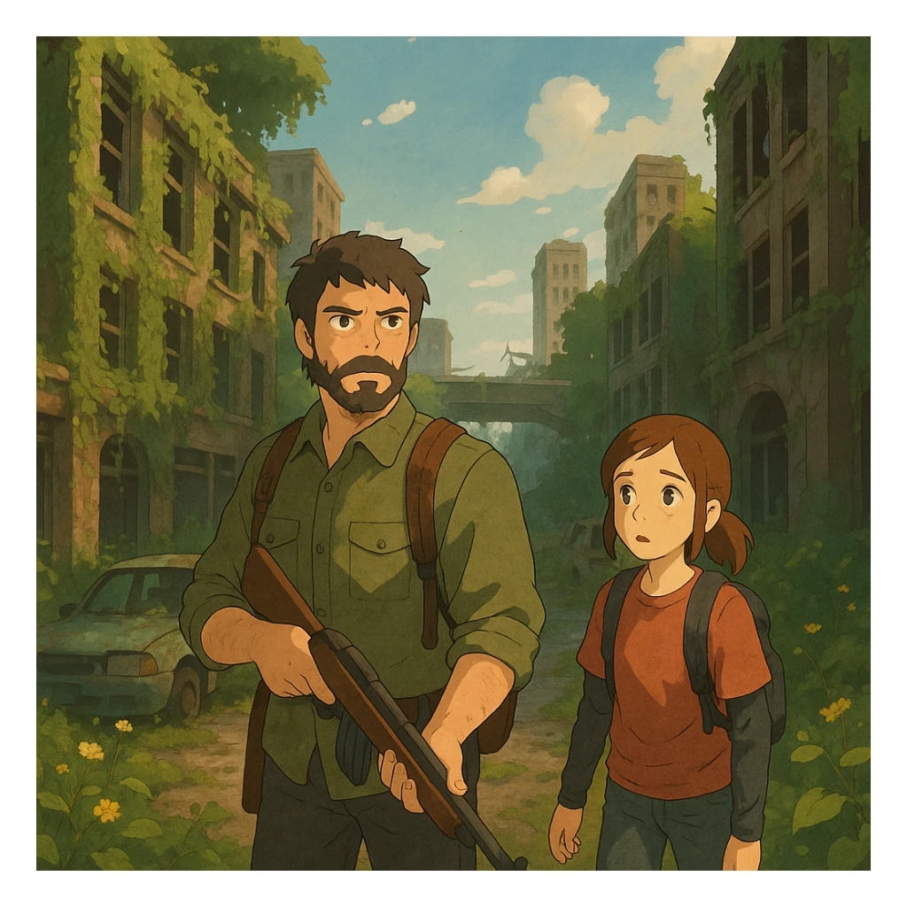 The Last of Us inspired scene sticker