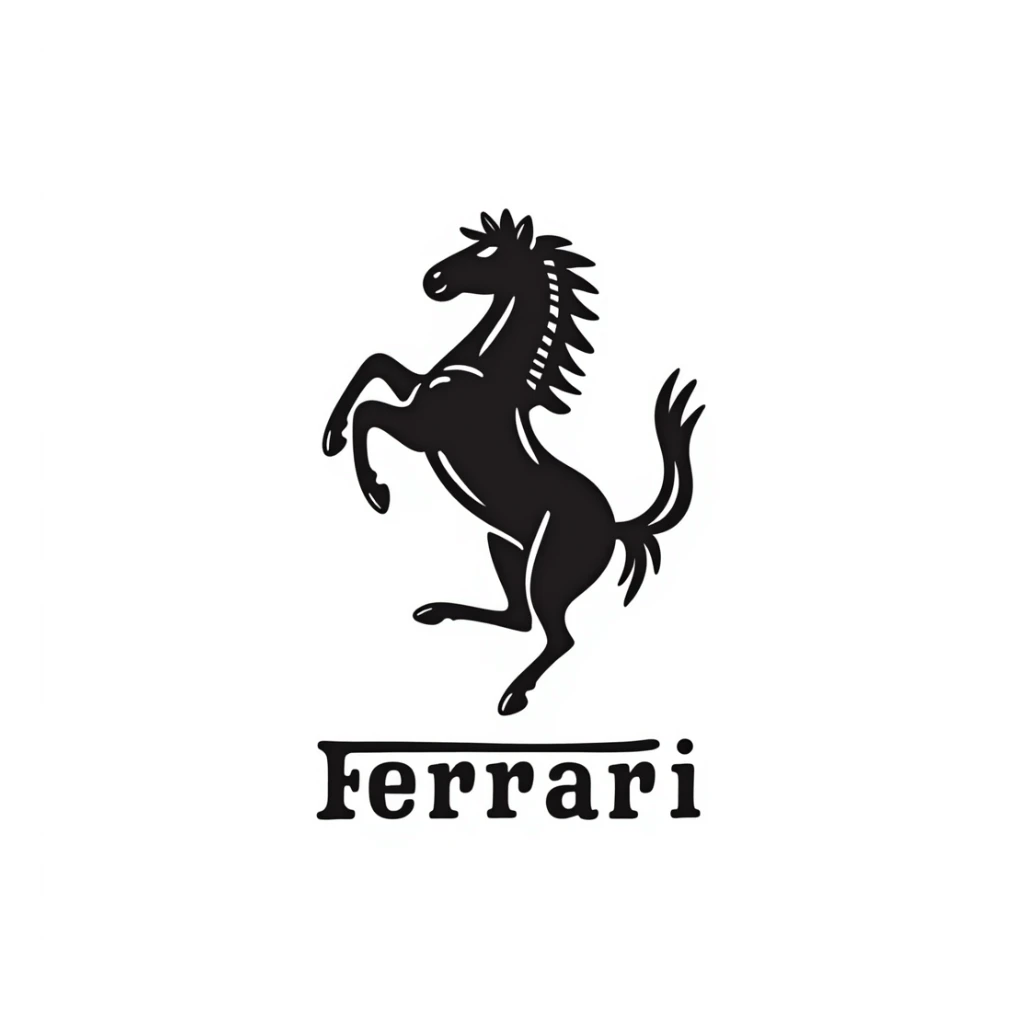 Ferrari logo sticker
