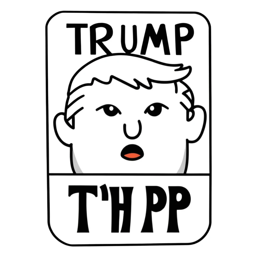Change the sign from trump hi there sticker