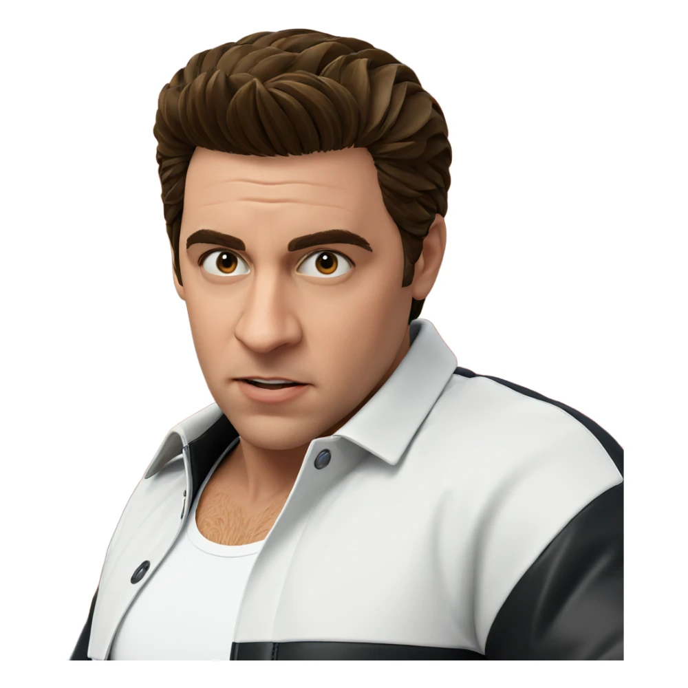 confident boy in a jacket sticker