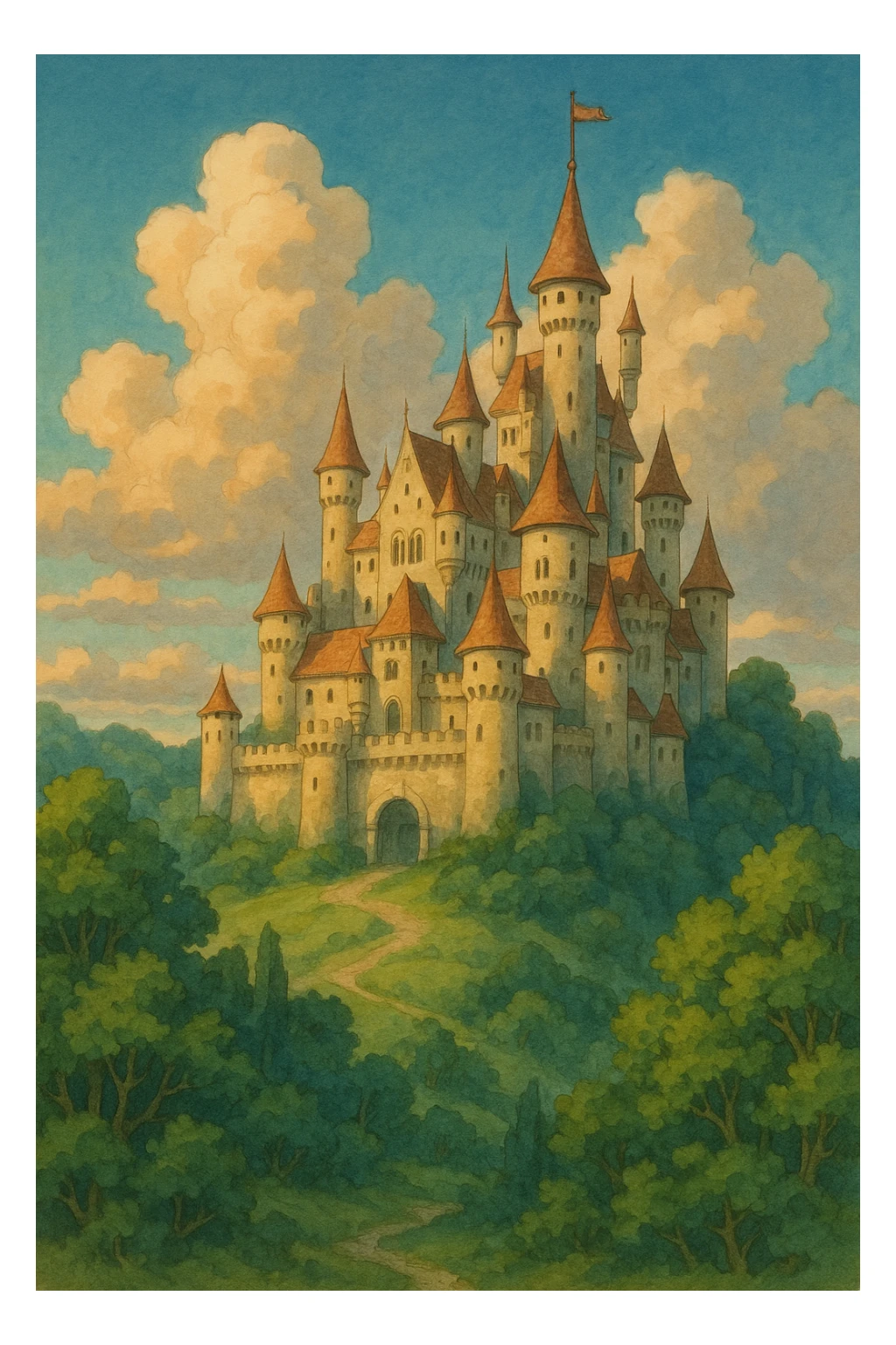 castle fairy tales sticker