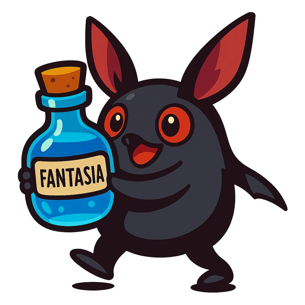 Change the liquid in the bottle to a vibrant blue color, maintaining the vibrant toon style and transparency. sticker