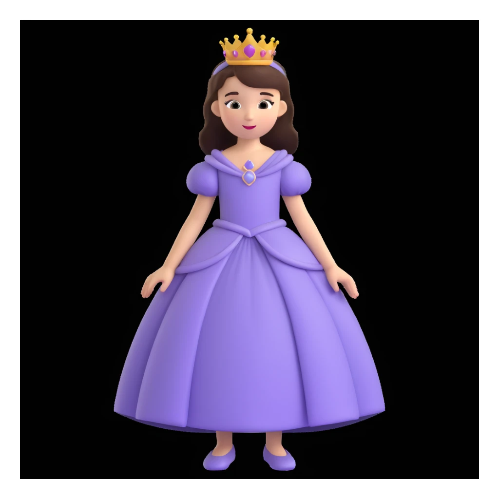 girls in a princess dress sticker