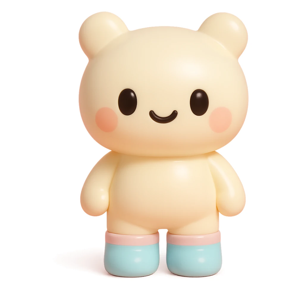 cute socks, vinyl figure style sticker