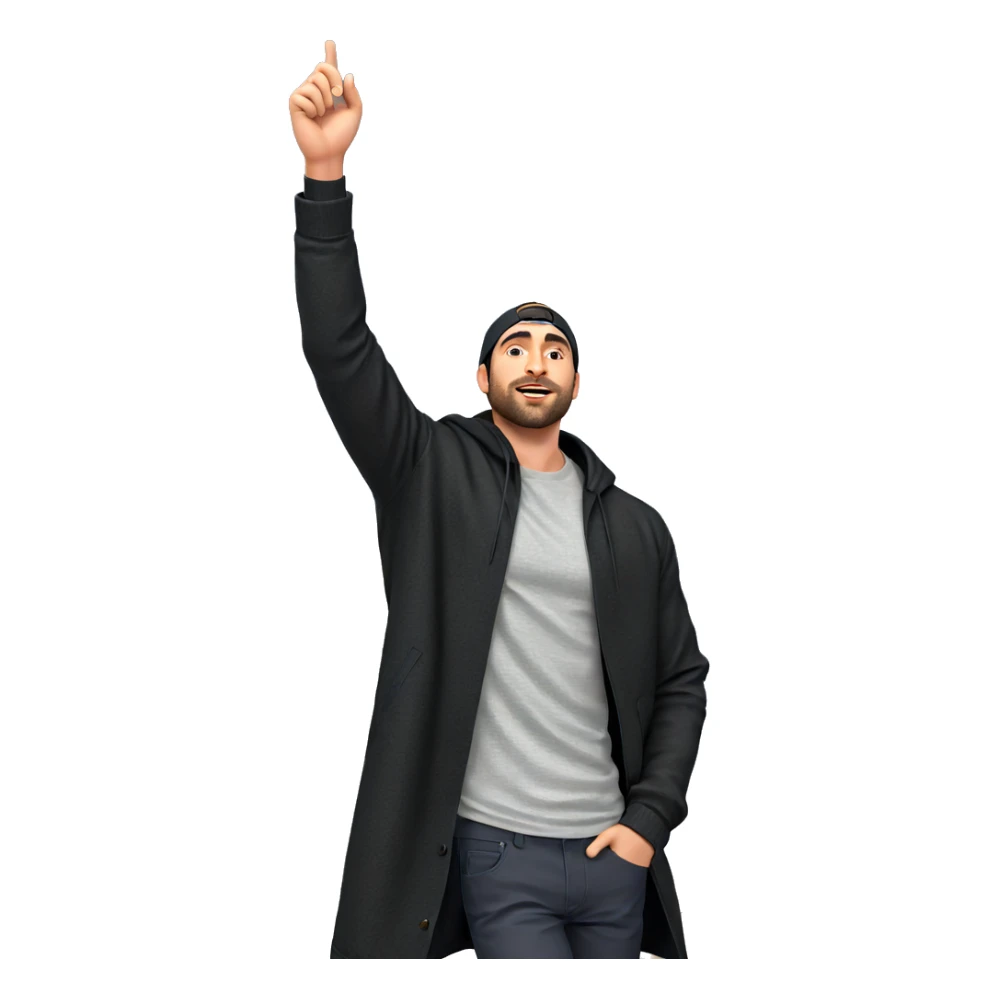 beach day with stylish male sticker