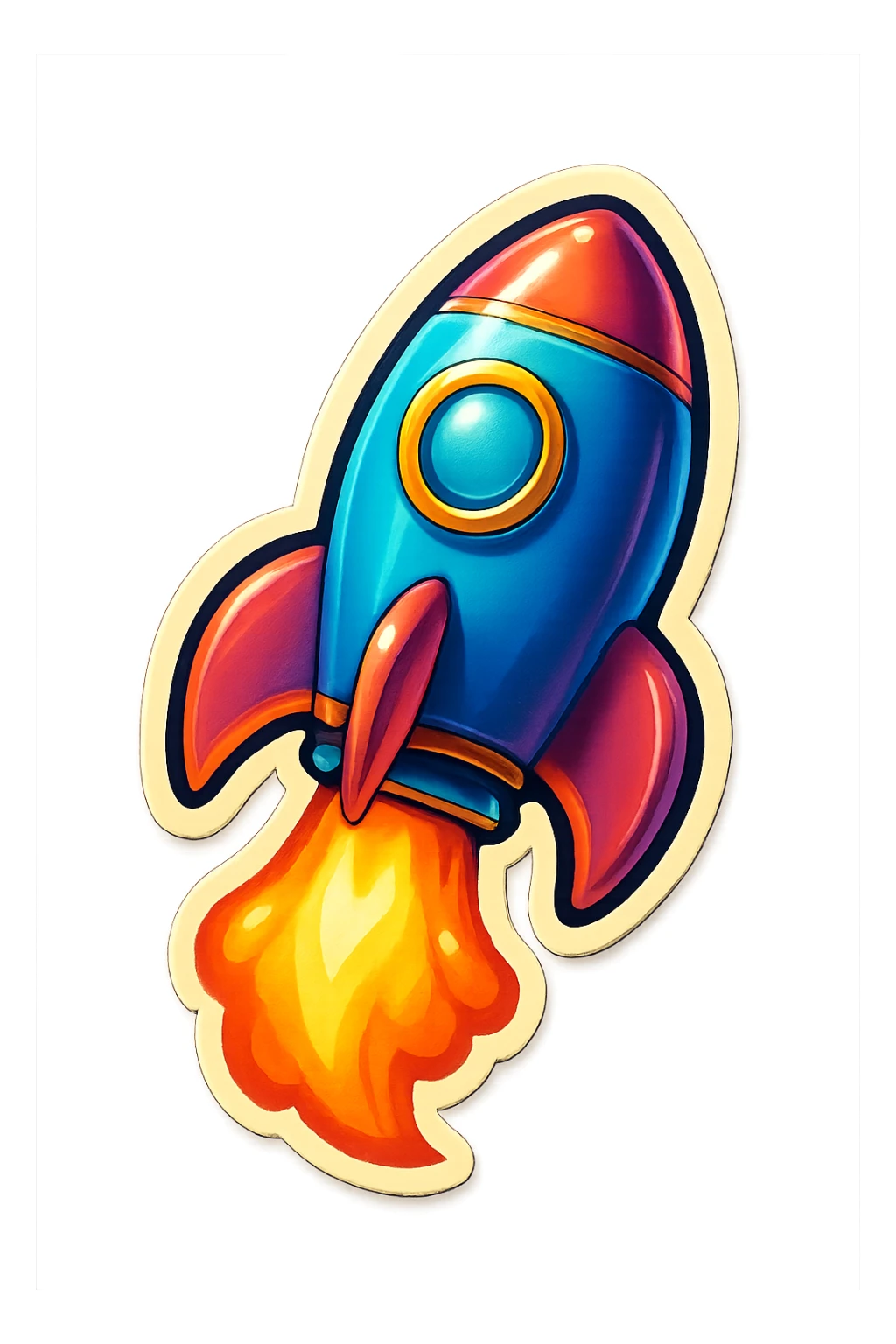 rocket sticker