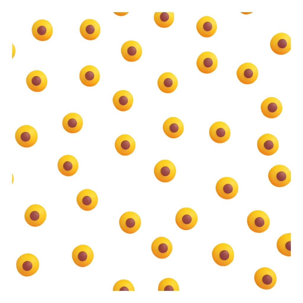 five dots arranged in the signature pattern of misen.com logo, center dot replaced by a playful poop emoji face, clean modern simple style sticker