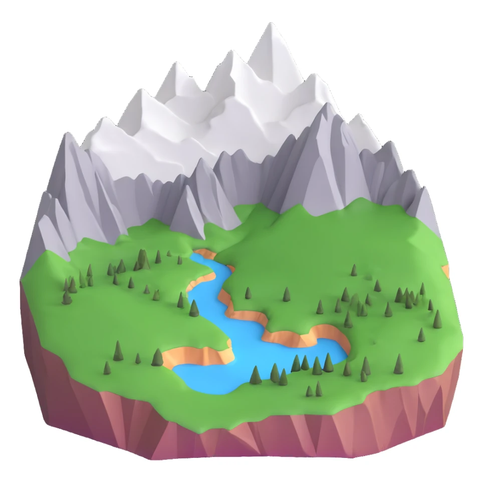 Khibiny mountains in Russia with distinctive peaks and geology sticker