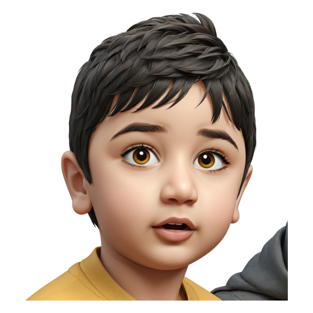 realistic portrait of young male sticker