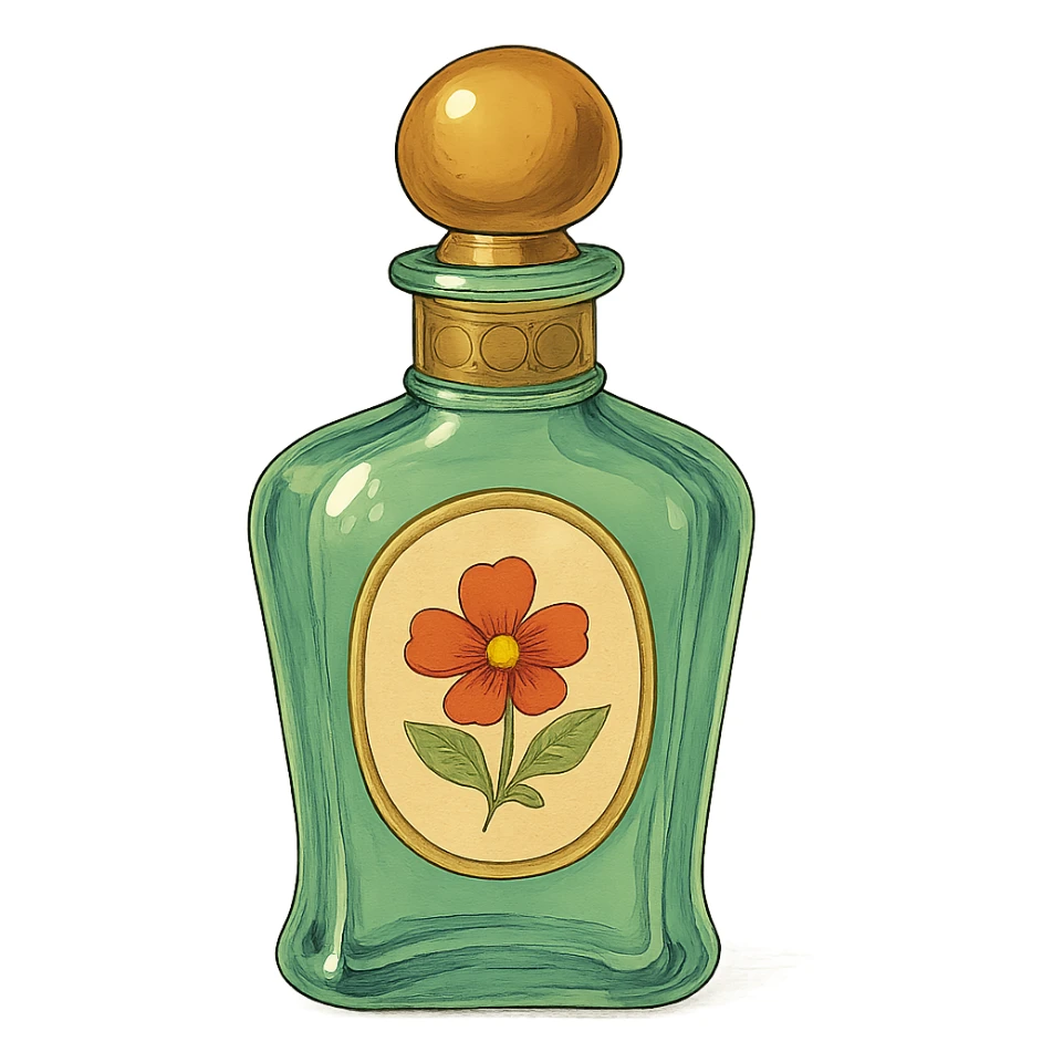 ghibli style perfume bottle sticker
