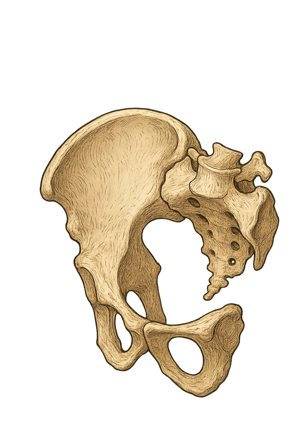 Bacino ruotato in senso orario sticker