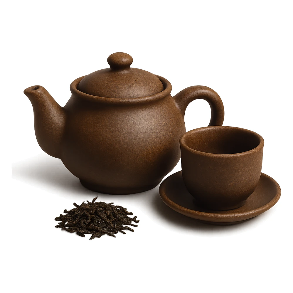 Tea pottery sticker