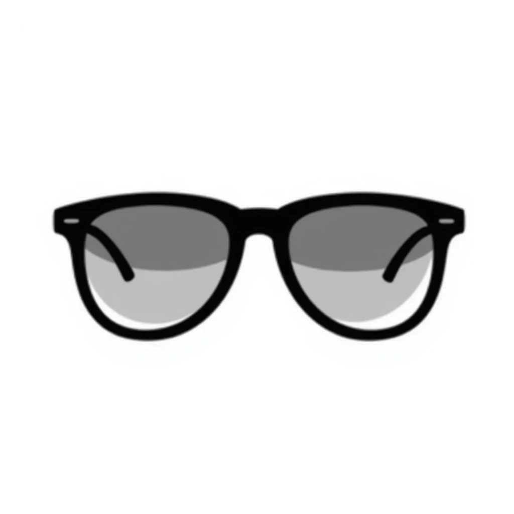 funky oversized aviator sunglasses with colorful gradient lenses, classic 70s style sticker