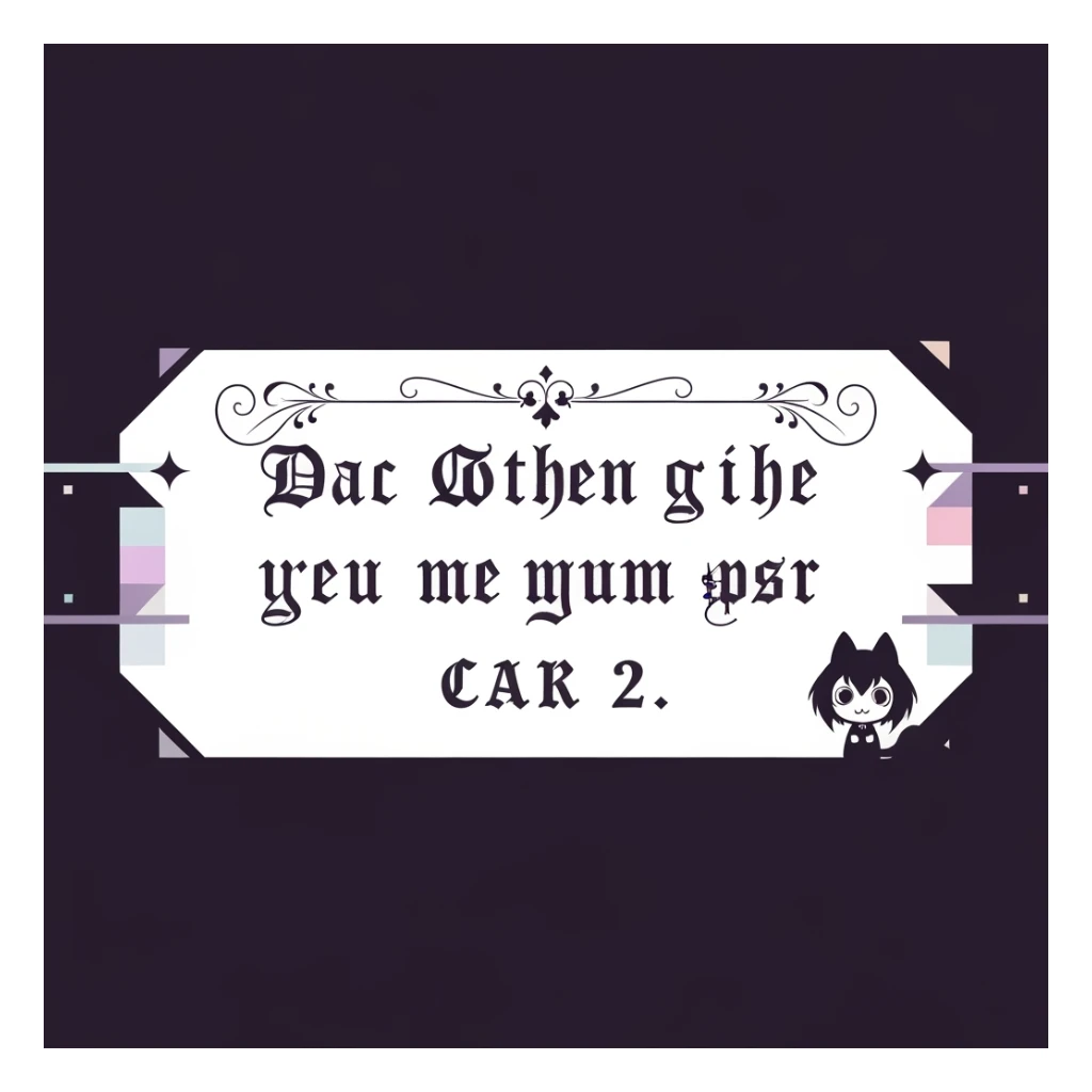 goth banner, cute, expressive, minimal, variation 2 sticker
