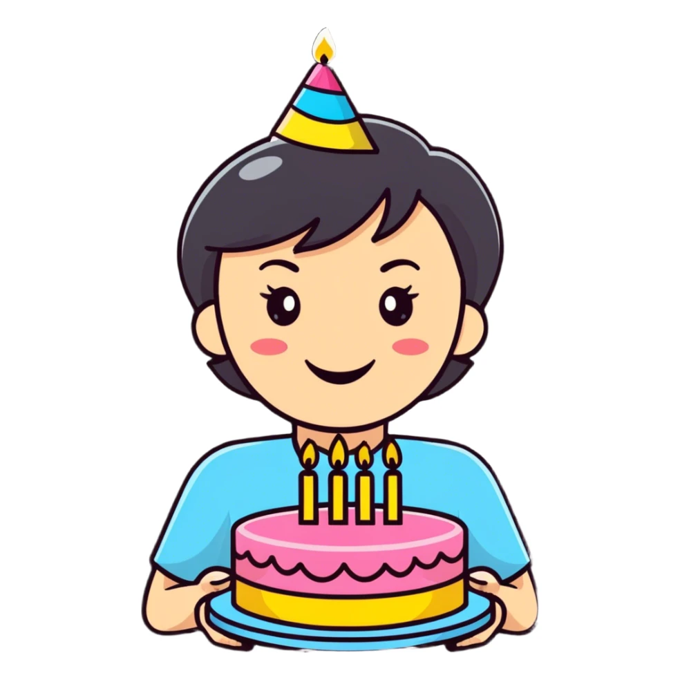 Happy birthday mom 38 years old  sticker