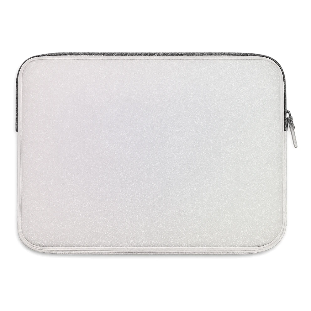 white sparkly pastel laptop sleeve sticker