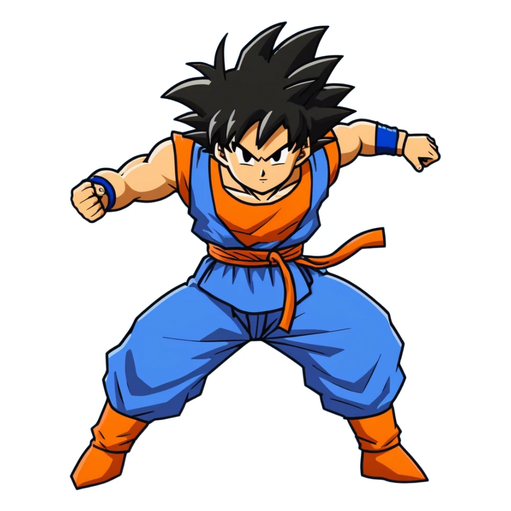 Goku bailando  sticker