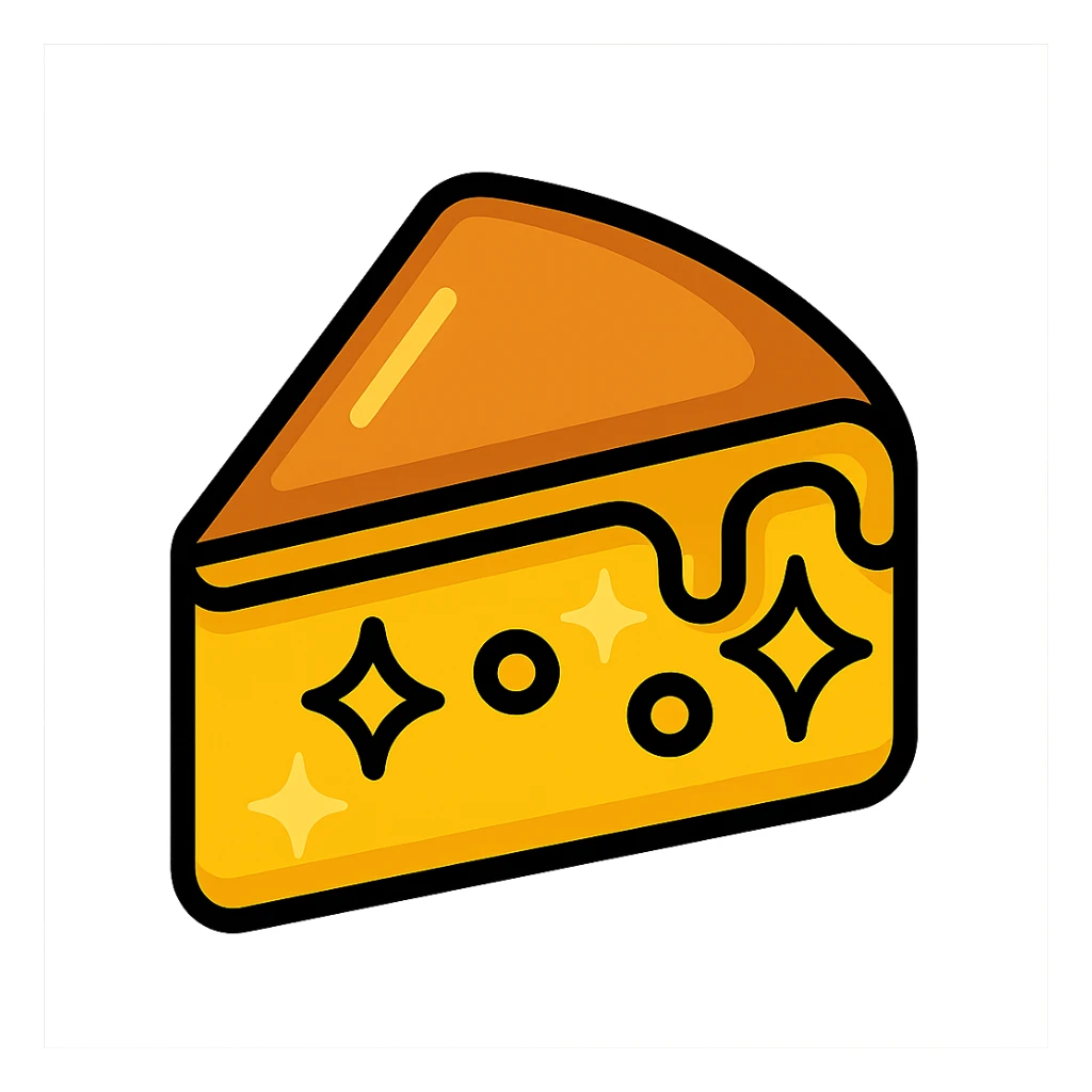 Make the cake appear even more golden and shiny, with enhanced golden highlights sticker