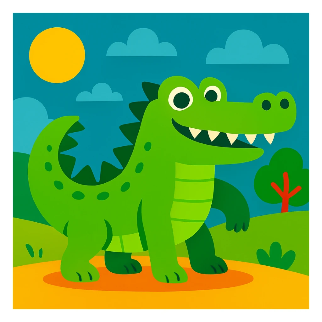 Crocodile sticker