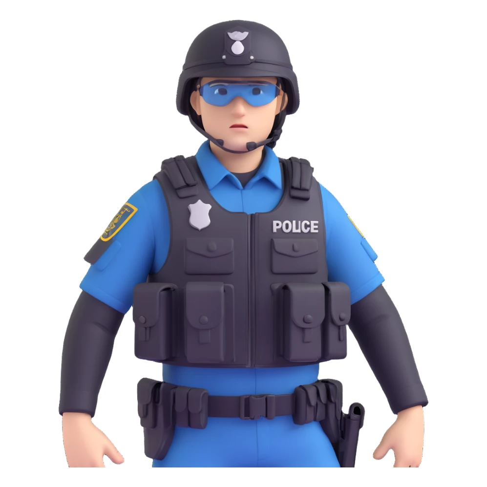 Polis özel harekat, tactical police officer in action pose, black uniform, helmet, and tactical vest, Turkish police special operations sticker