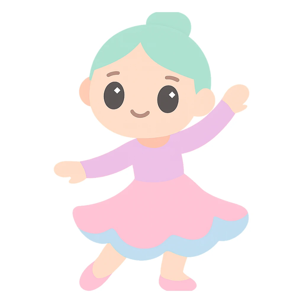 sports ballroom dancing girl sticker