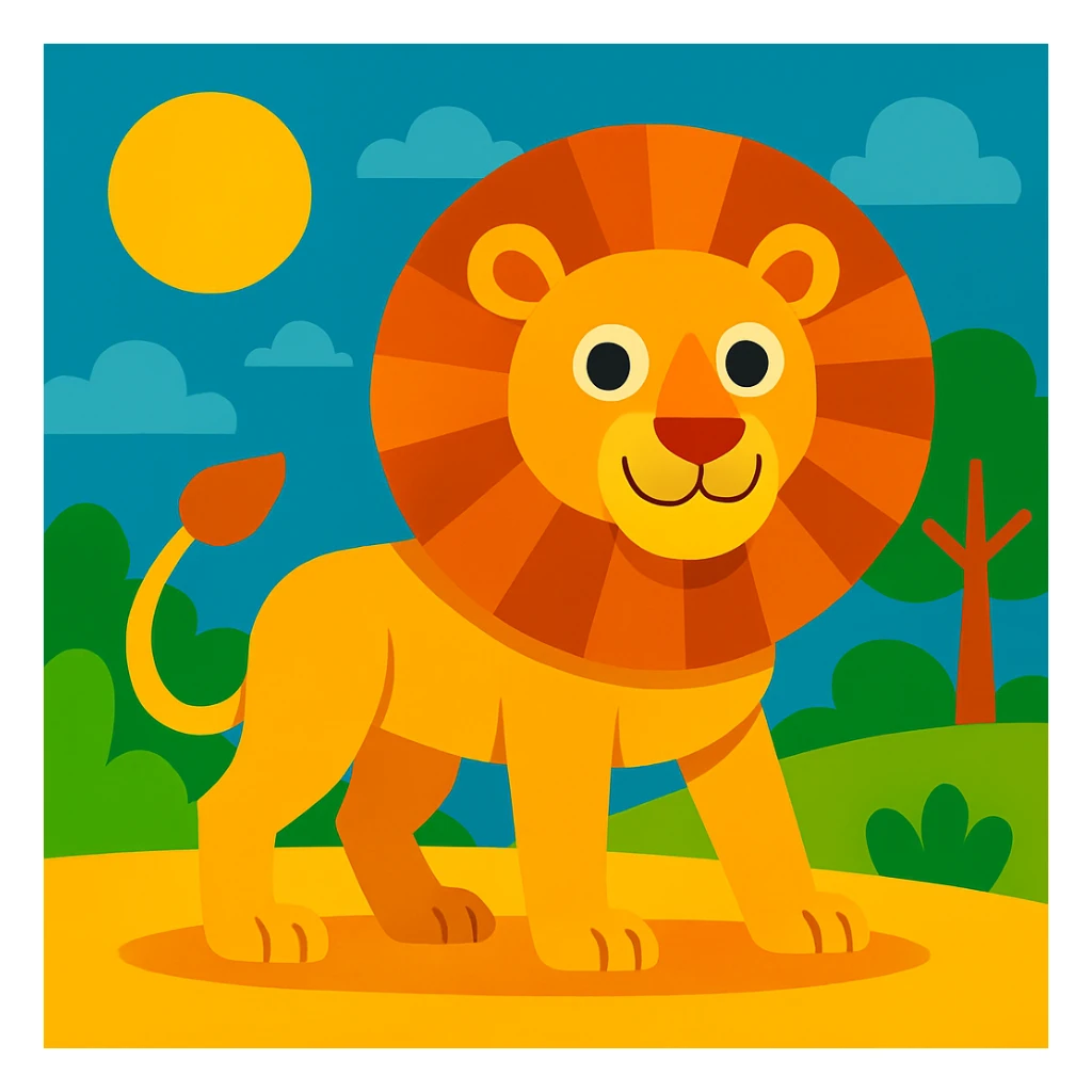 Lion sticker