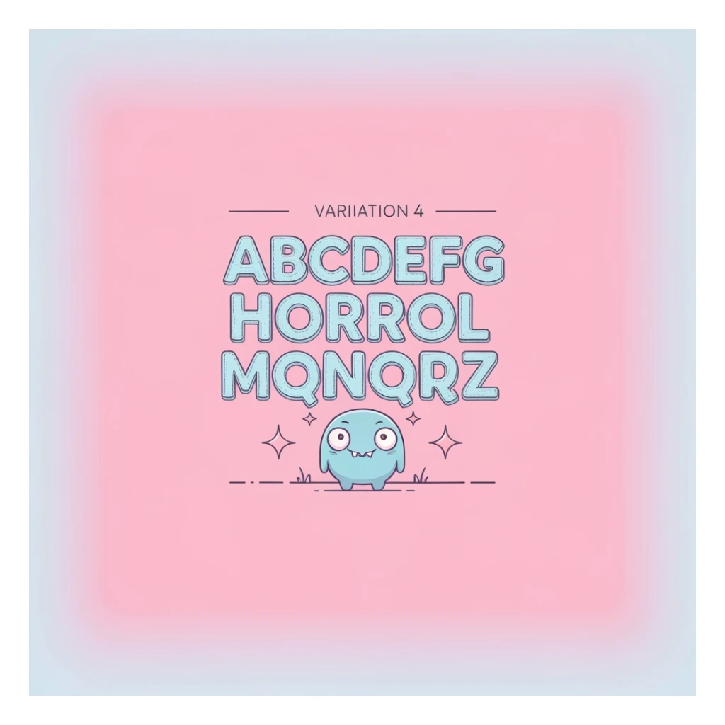 pastel horror banner, cute, expressive, minimal, variation 4 sticker