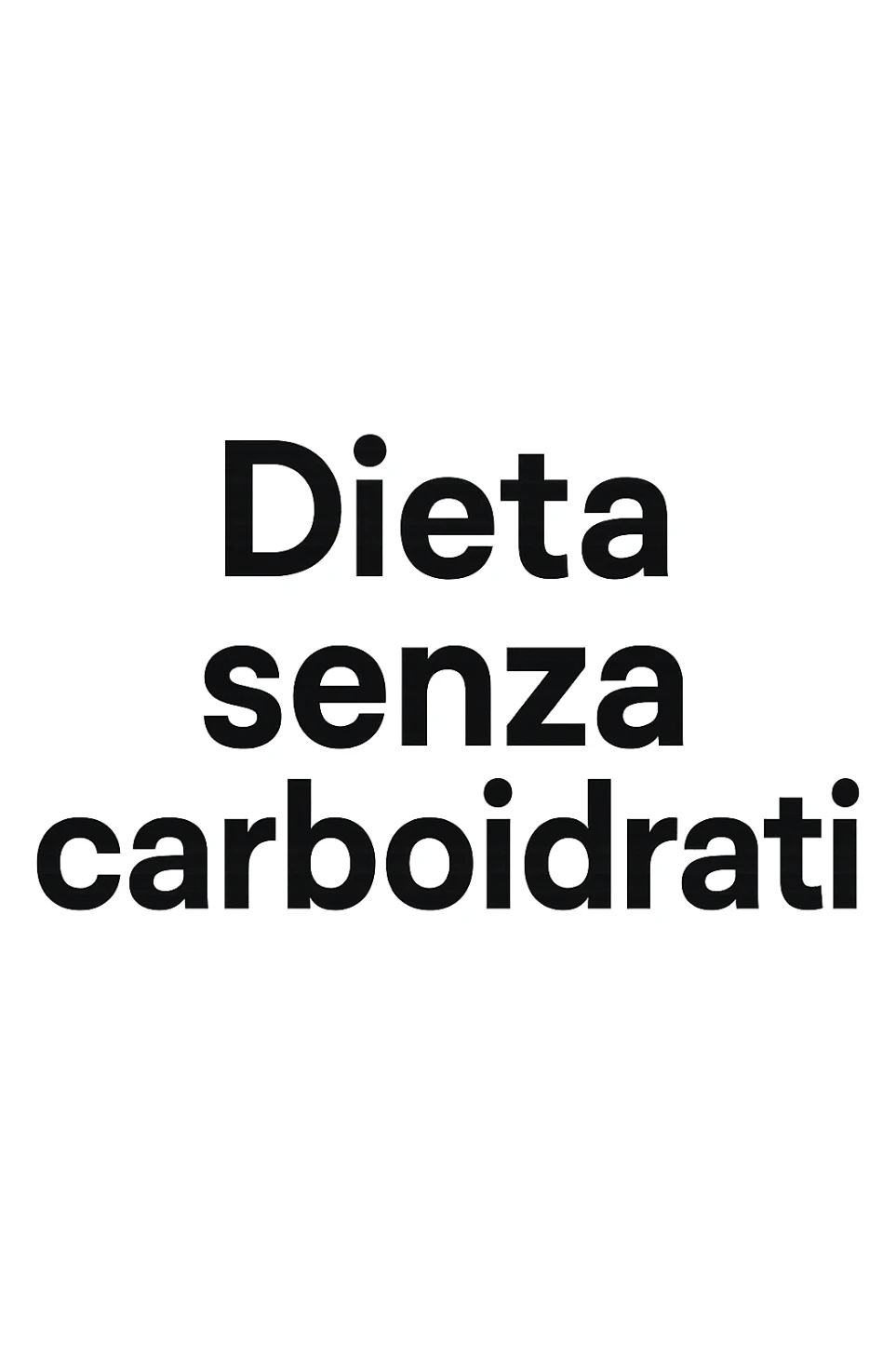 Dieta senza carboidrati sticker