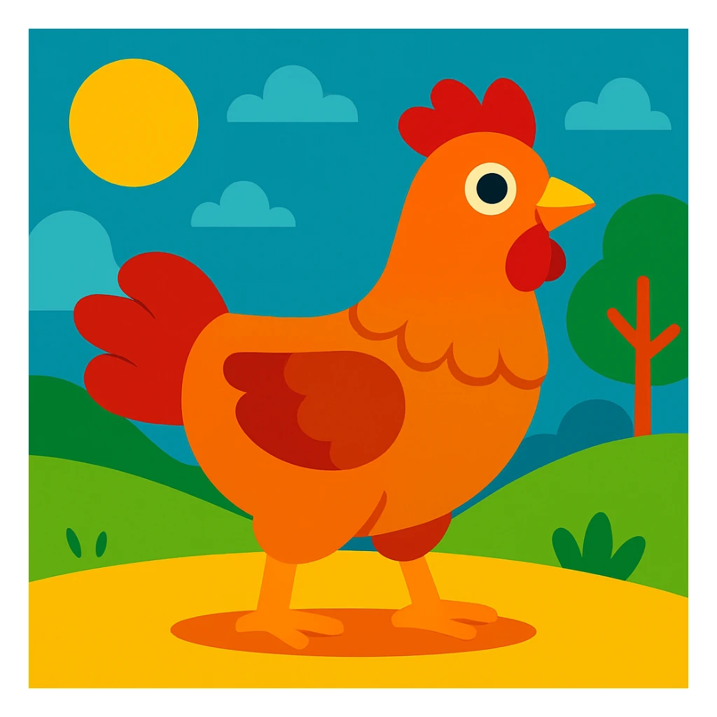 Chicken sticker