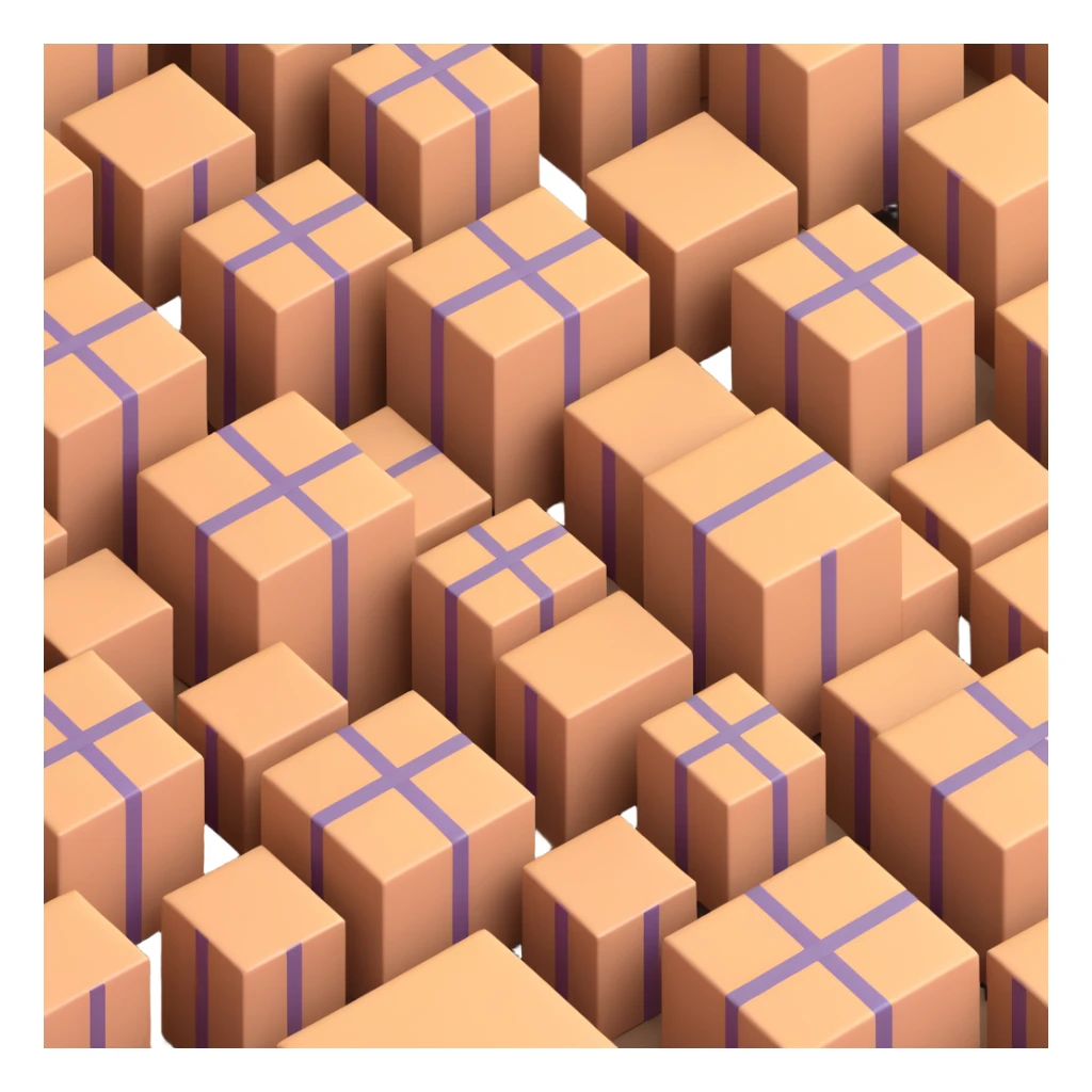 parcel warehouse sticker