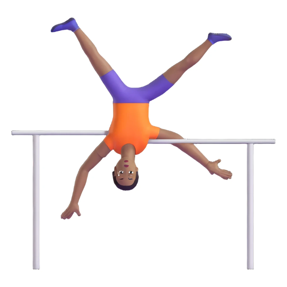 high jump athlete, arched over the bar sticker