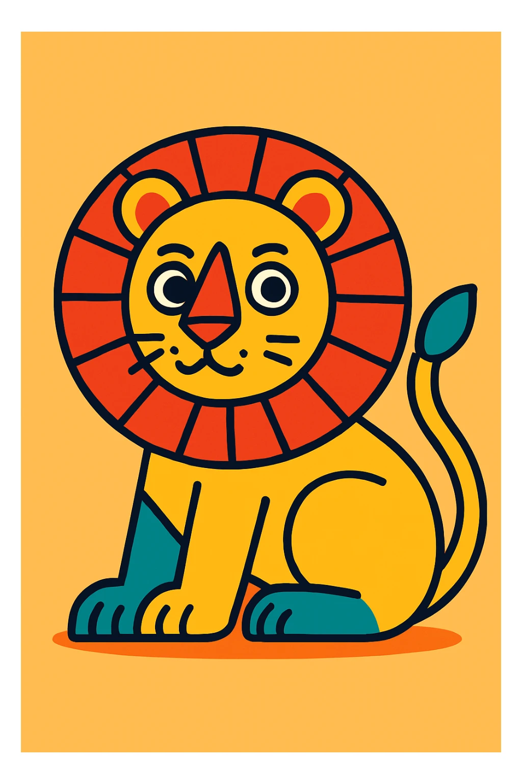 Lion sticker