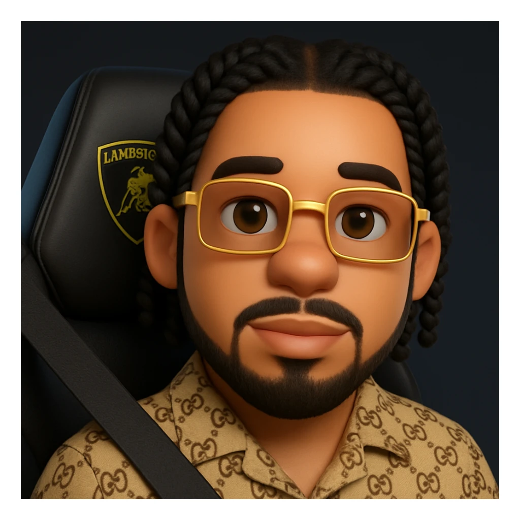 Transform this person into a realistic and faithful 3D emoji style, keeping the glasses, hairstyle, and clothing style as shown in the photo. sticker