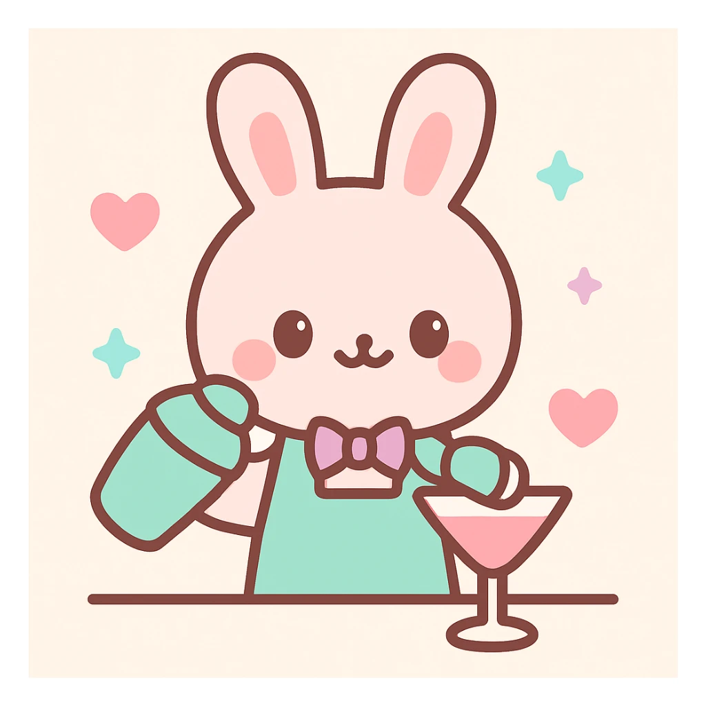 bartender mixing drinks sticker