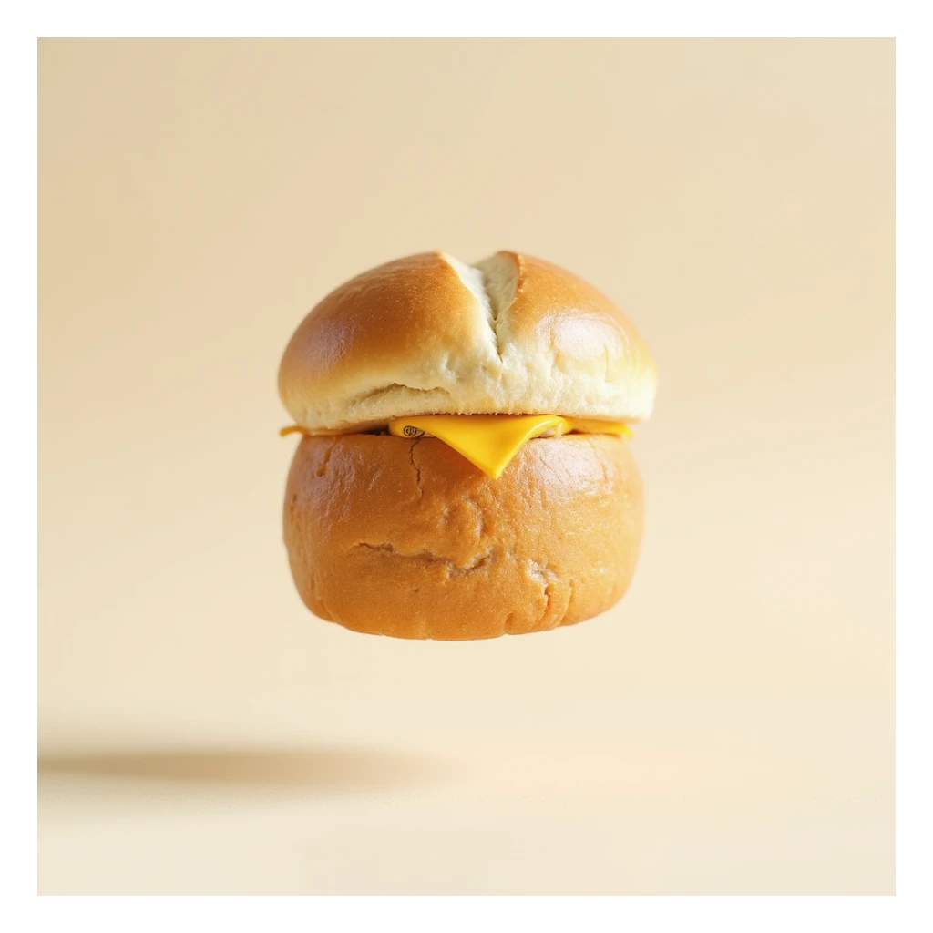 floating bread in the air, isolated, no background, hyperrealism 4K sticker