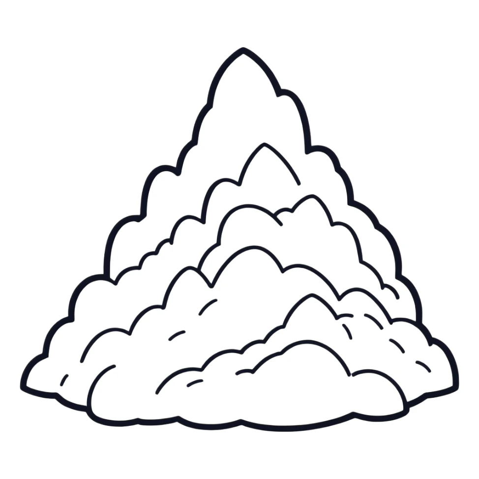 Pile of powder sticker