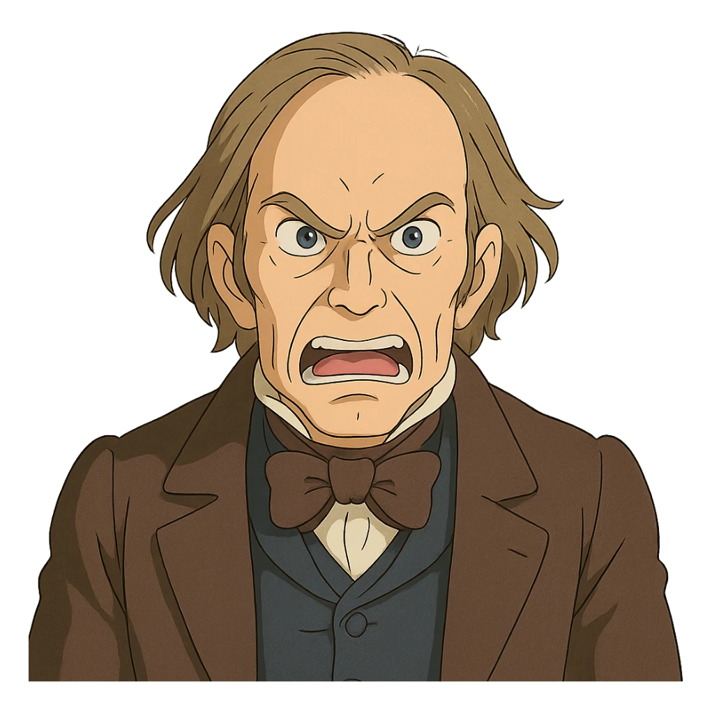Henry Clay, 19th-century American statesman, looking furious sticker