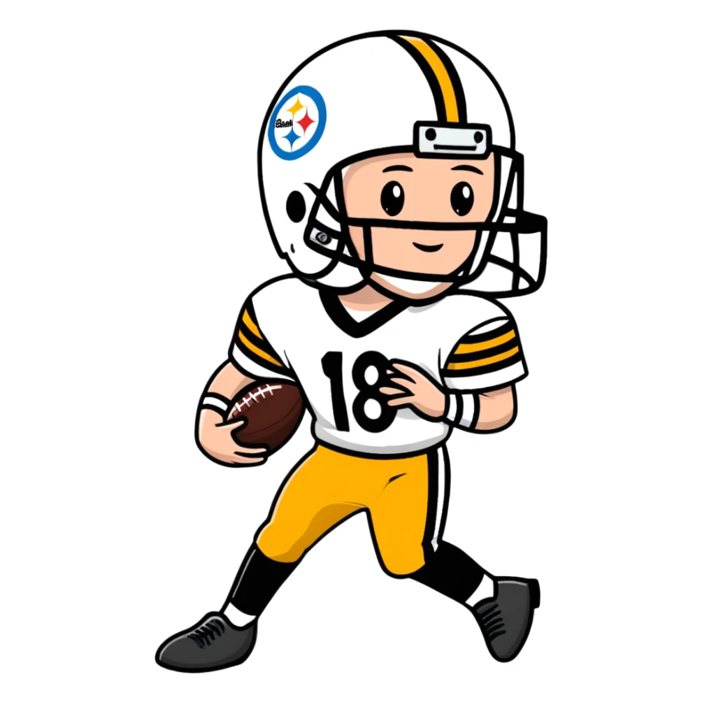 Archie manning in a Steelers uniform sticker