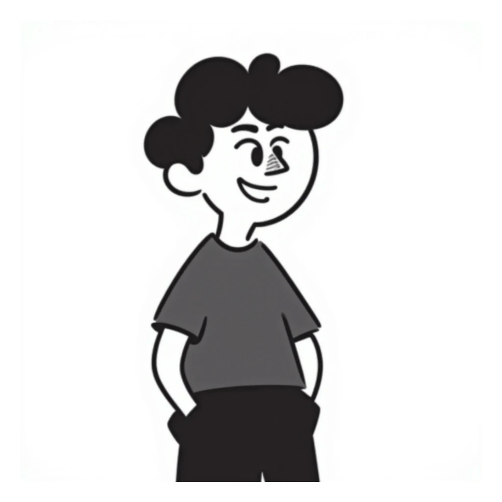 woozy character with white powder on nose, hinting at cocaine, hand drawn doodle style sticker